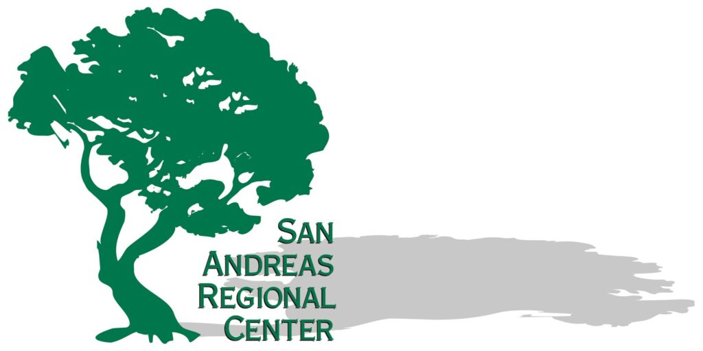 Logo for san andreas regional center